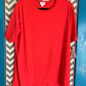 LuLaRoe red small Irma top